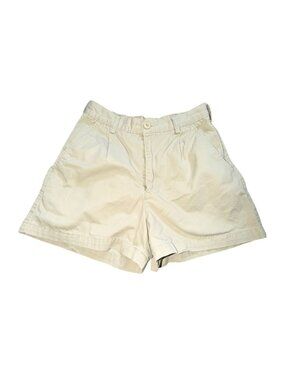 American Eagle Womens Pleated Front High Rise Chino Shorts-Khaki-Size 6-GUC